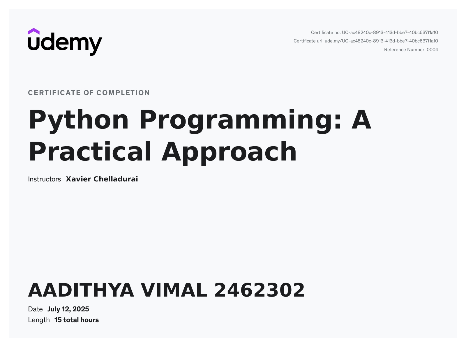 Python Programming: Practical