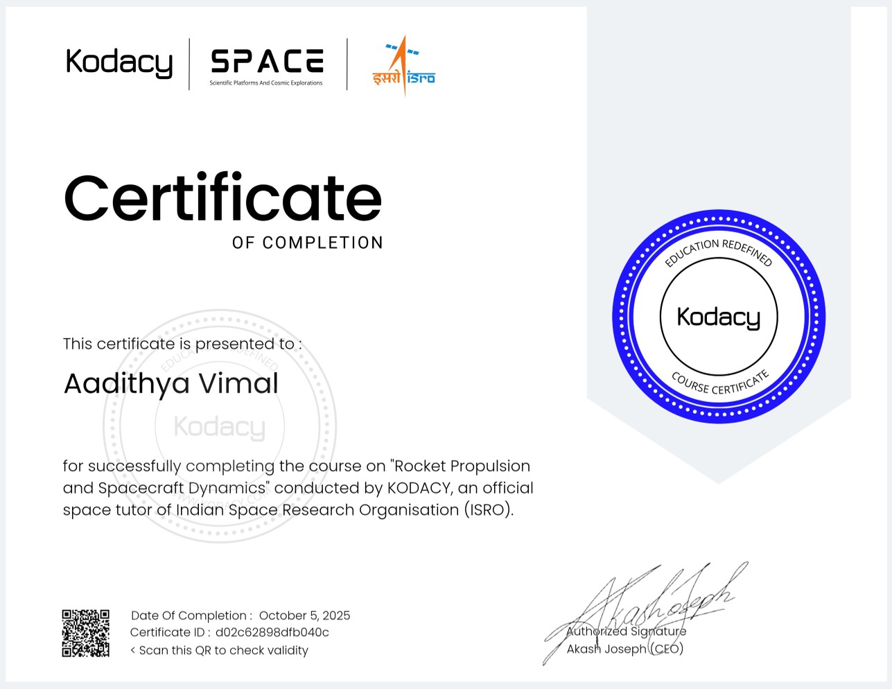 Rocket Propulsion & Dynamics