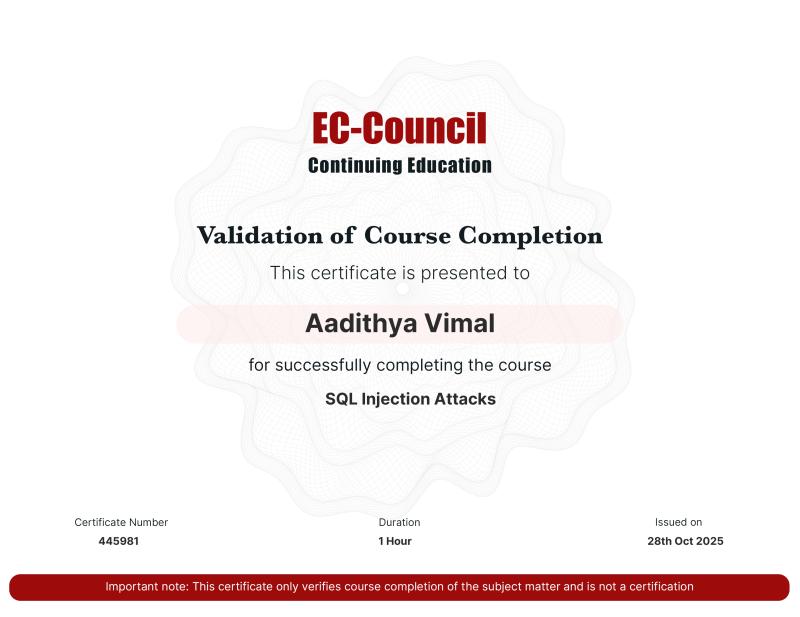 SQL Injection Attacks